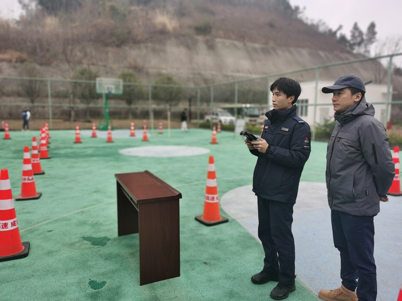 成都管理处开展路产管护无人机技能考核
